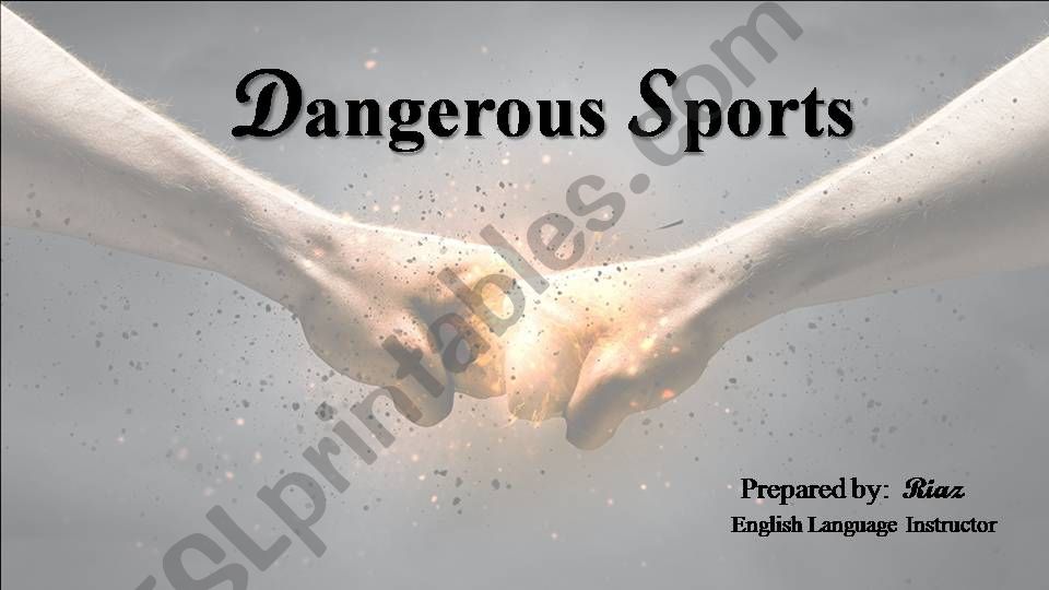 Dangerous Sports powerpoint