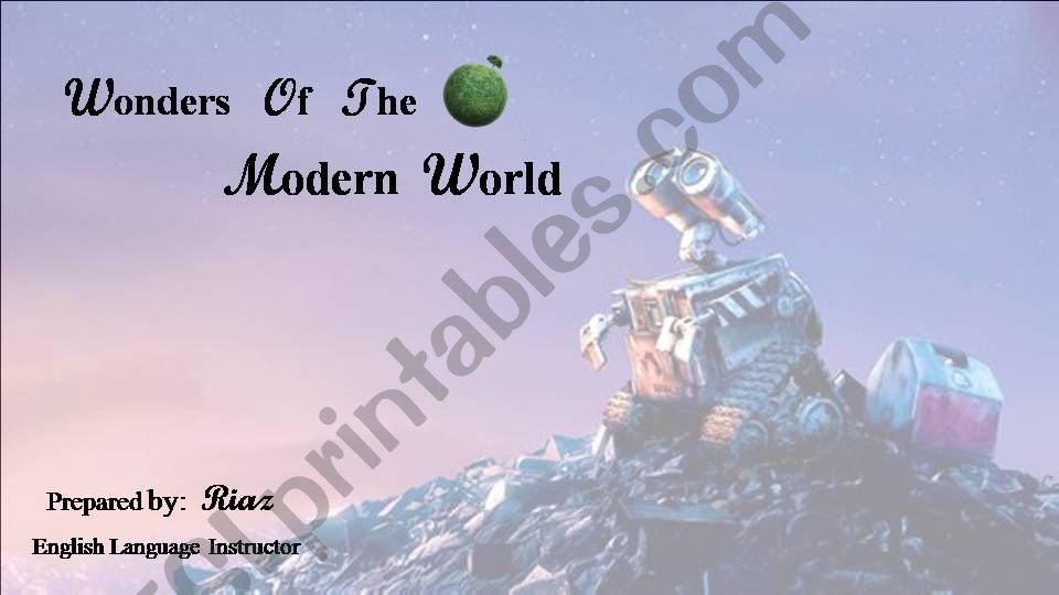 wonders of the Modern World powerpoint