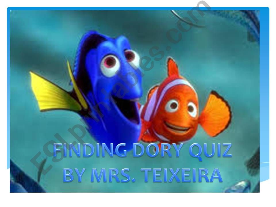 FInding Dory- Quiz powerpoint