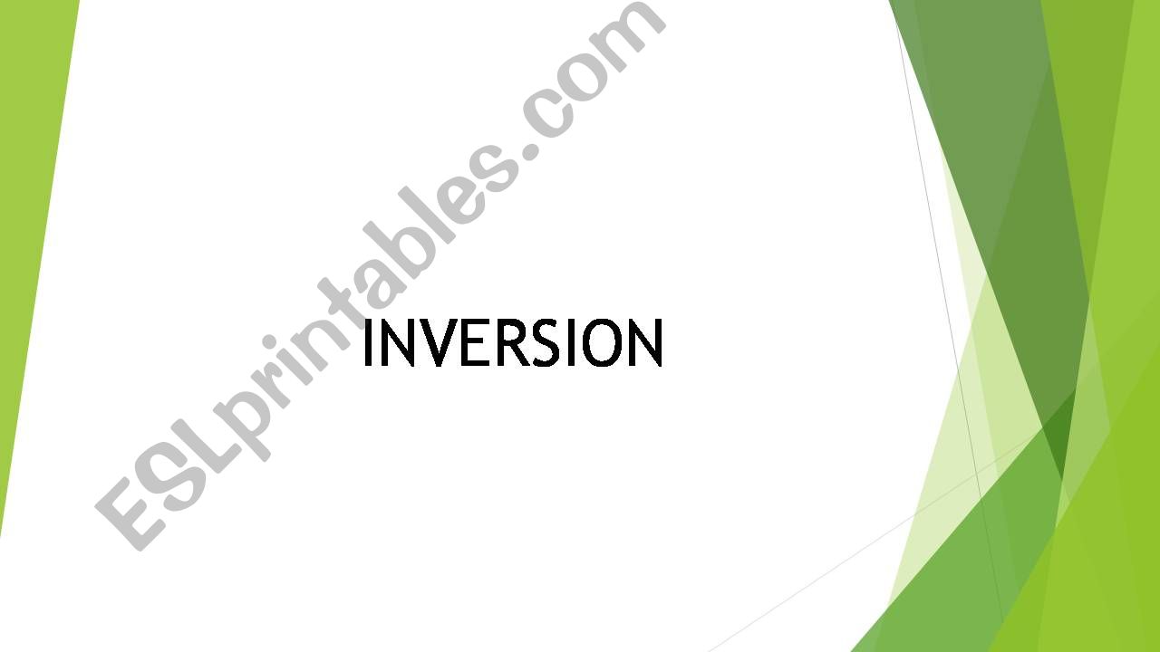 INVERSION powerpoint