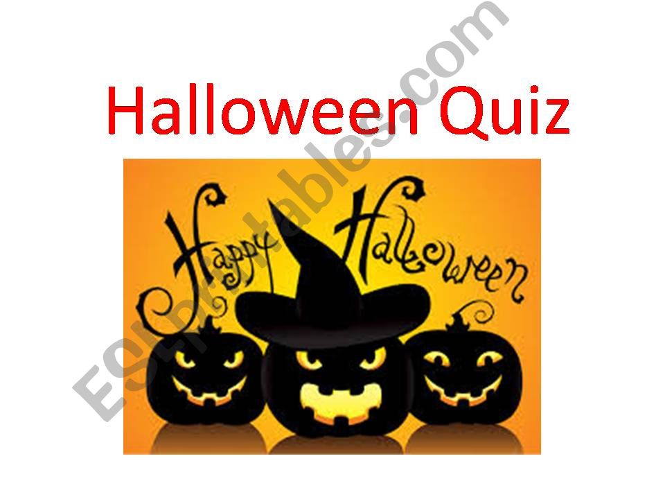 Halloween quiz powerpoint