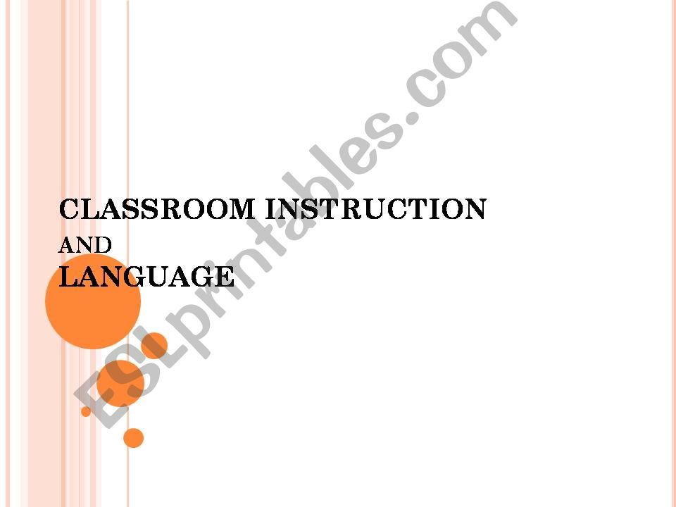 classroom instructions powerpoint