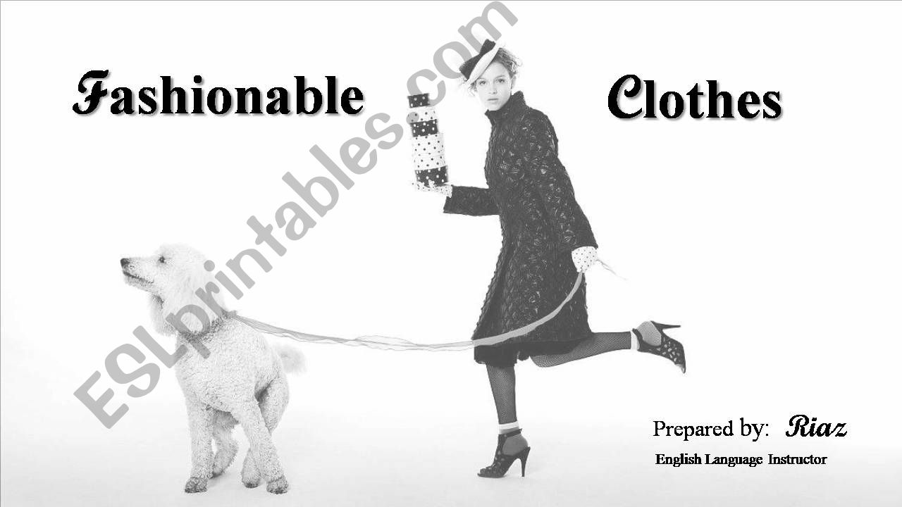 Fashionable Clothes powerpoint