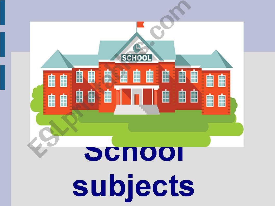 School subjects + wh questions