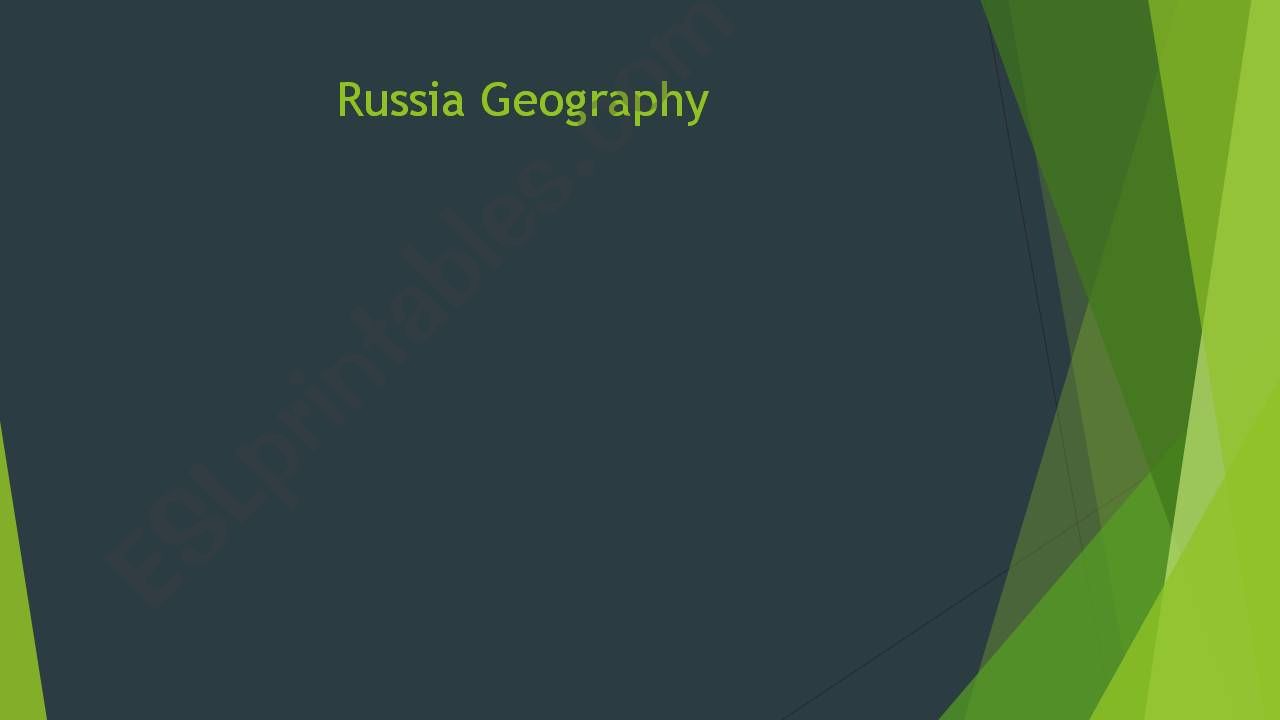 Russia - Geography powerpoint