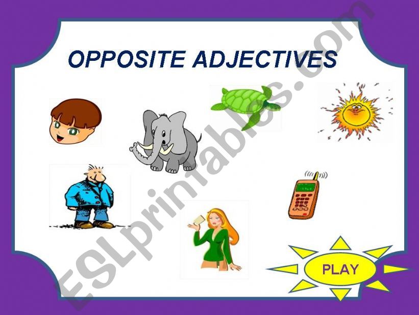opposite adjectives powerpoint