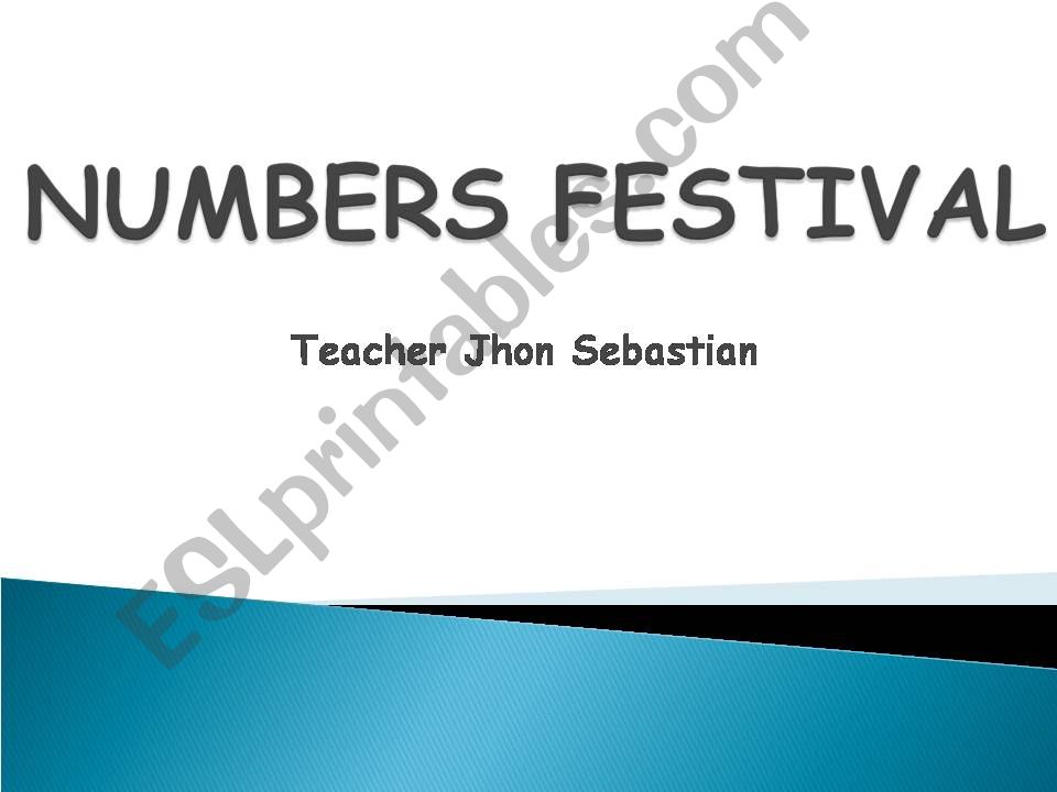 NUMBERS FESTIVAL powerpoint