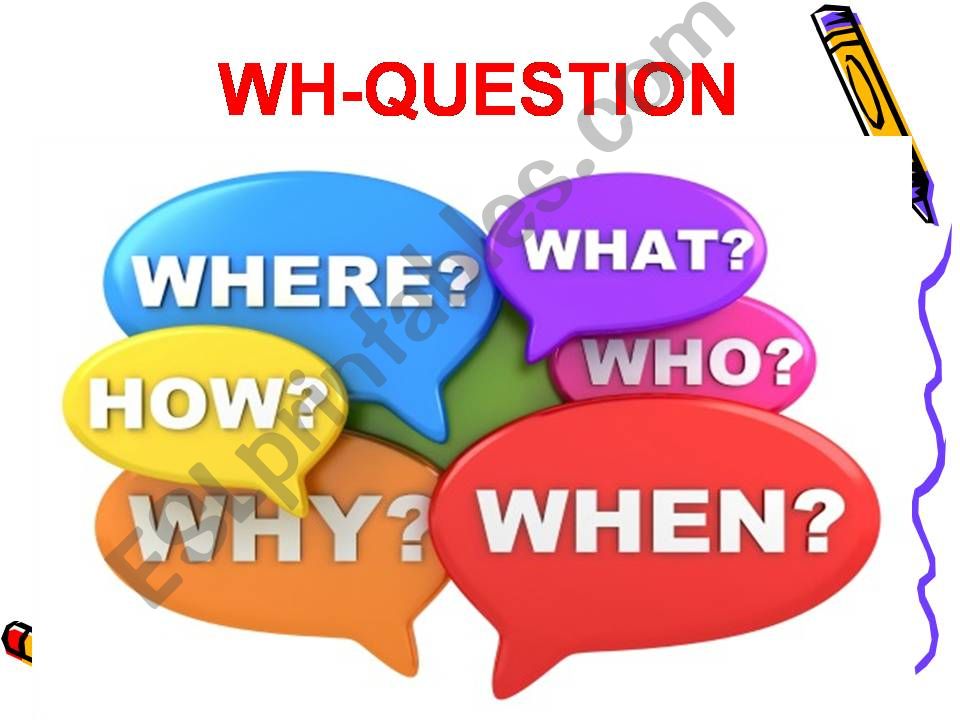 QUESTION WORDS-PART 1 powerpoint