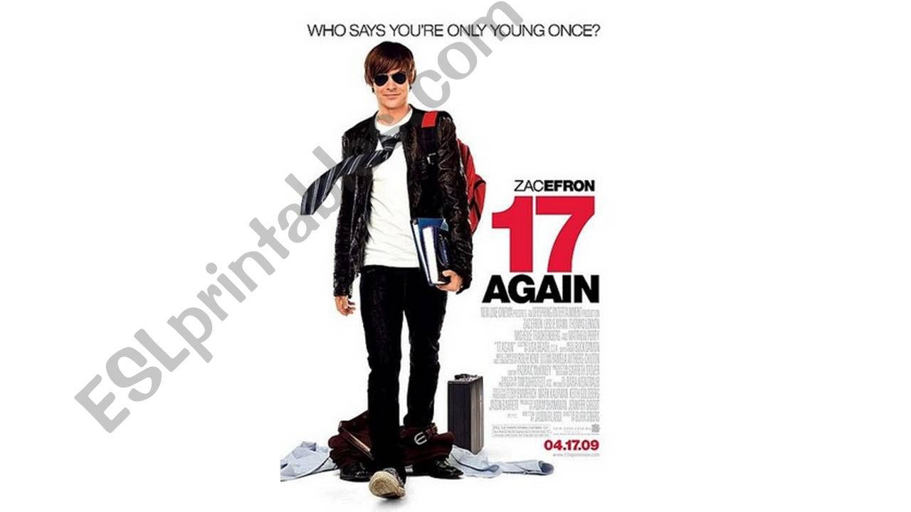 Movie segment - 17 Again powerpoint