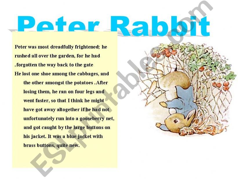 peter rabbit part 2 powerpoint