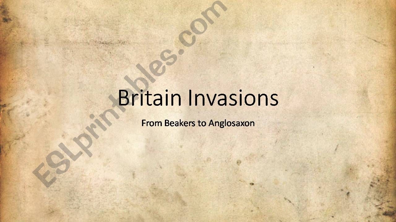 First British Invasion powerpoint