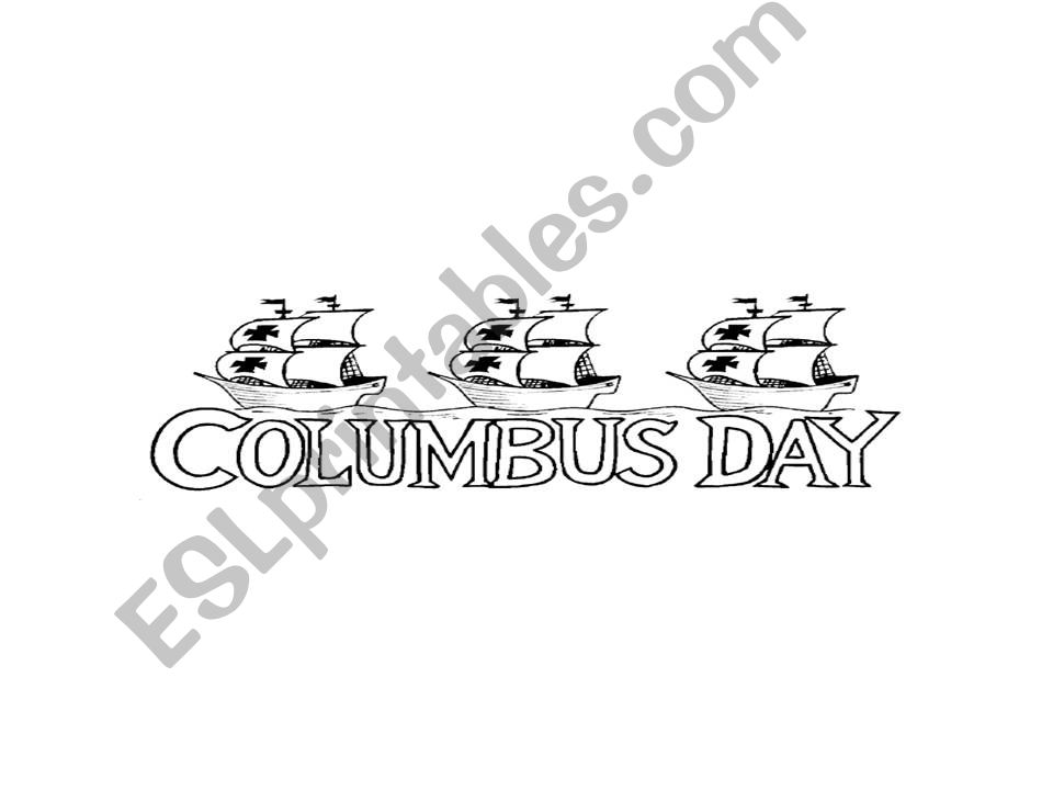 CLIL lesson - History - Columbus Day 