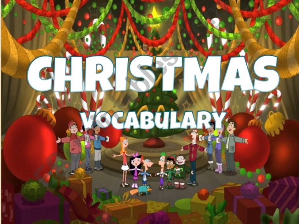 CHRISTMAS VOCABULARY 1 powerpoint