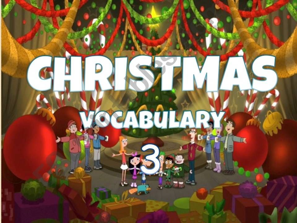 CHRISTMAS VOCABULARY 3 powerpoint