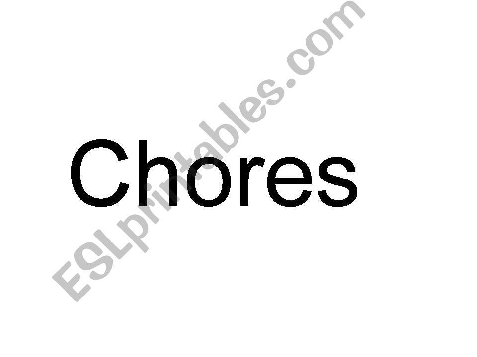 Chores quiz powerpoint