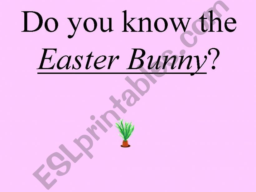 easter bunny powerpoint