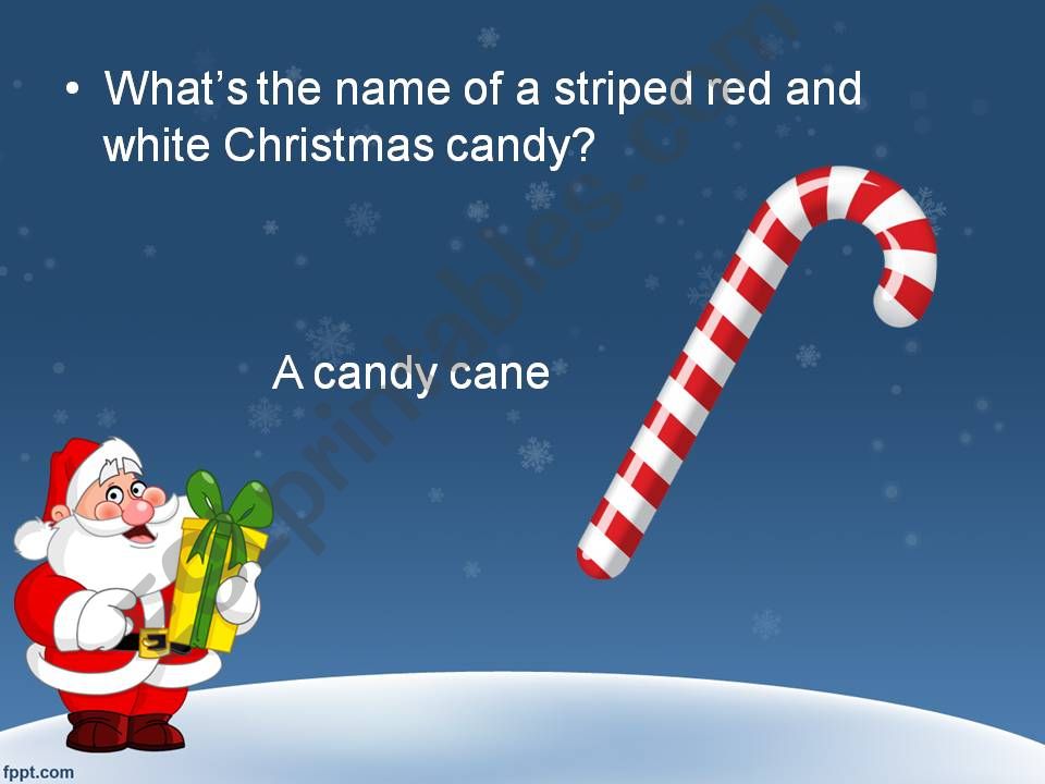 A Christmas quiz (third part) powerpoint