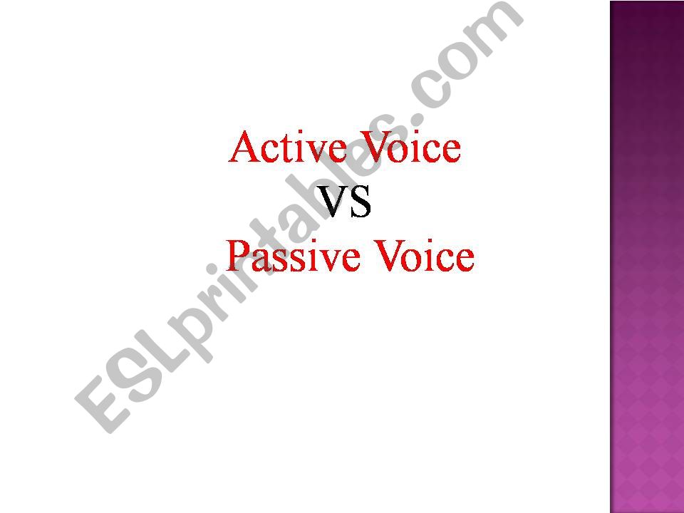 passive voice powerpoint