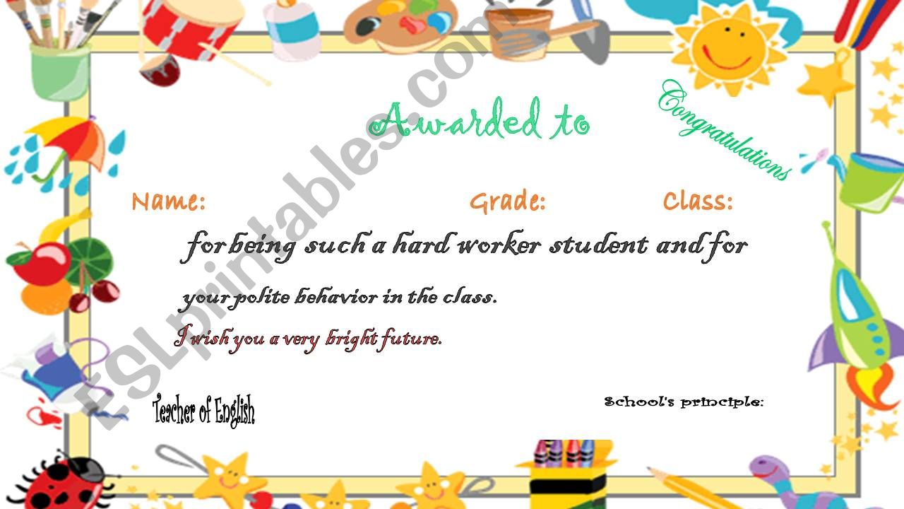 appreciation certificate template