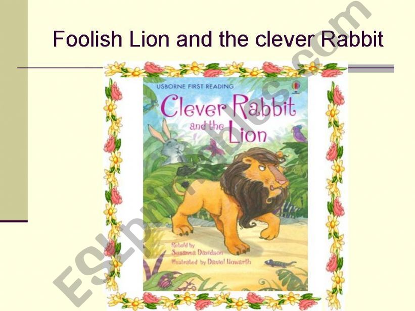the foolish lion and the clever rabbit
