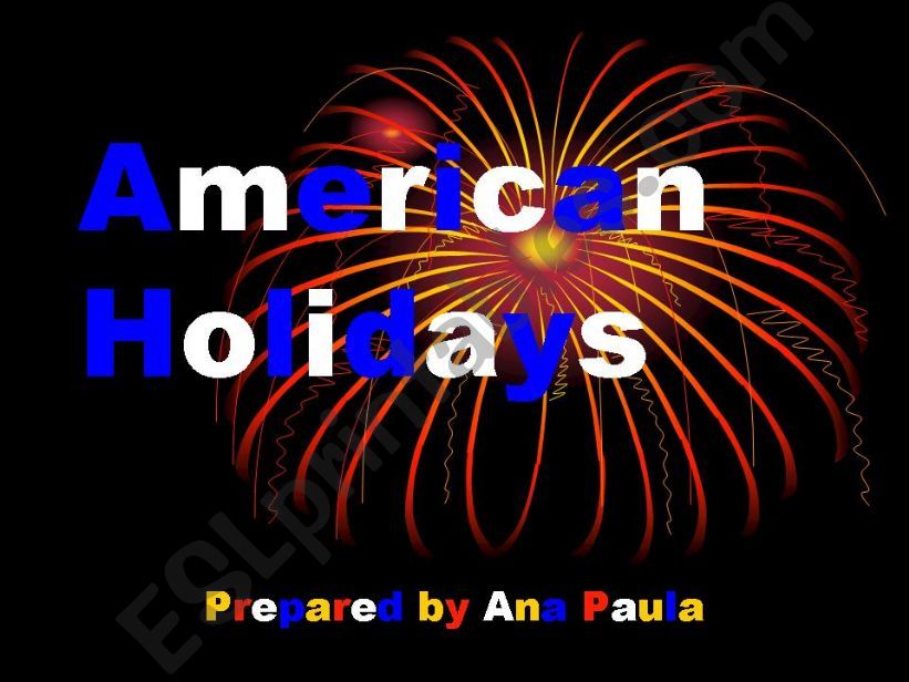 American Holidays powerpoint