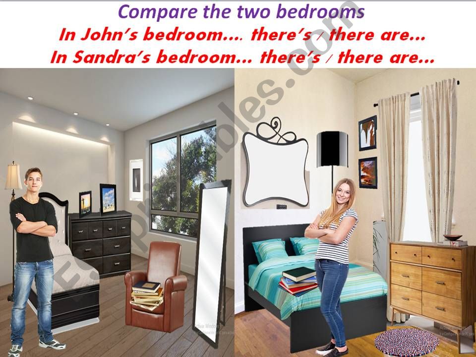 Compare the two bedrooms powerpoint