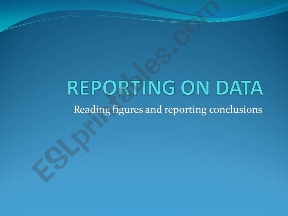 Expressions to report on data and figures