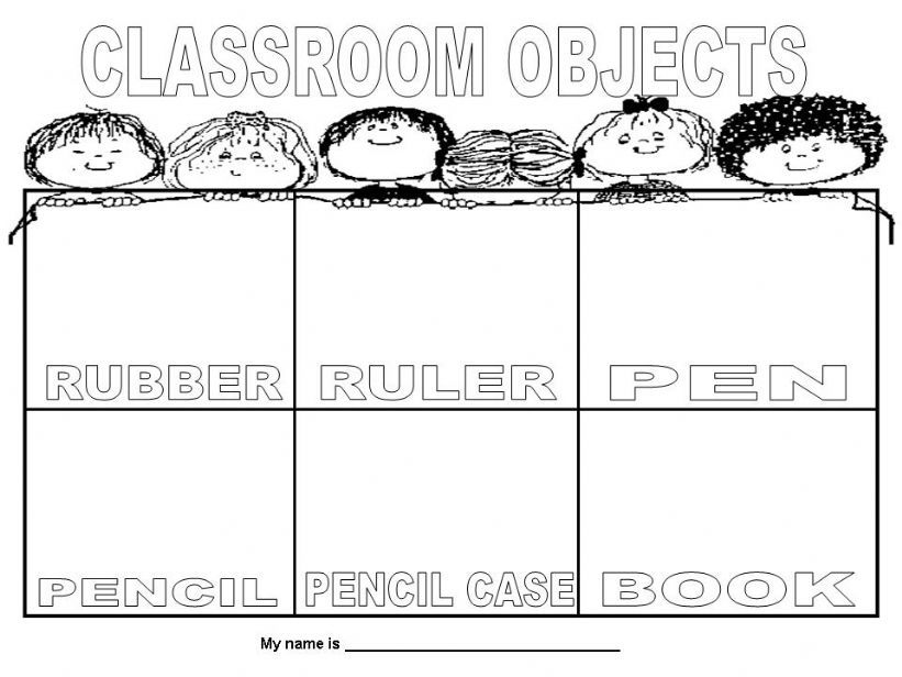 Classroom objects powerpoint