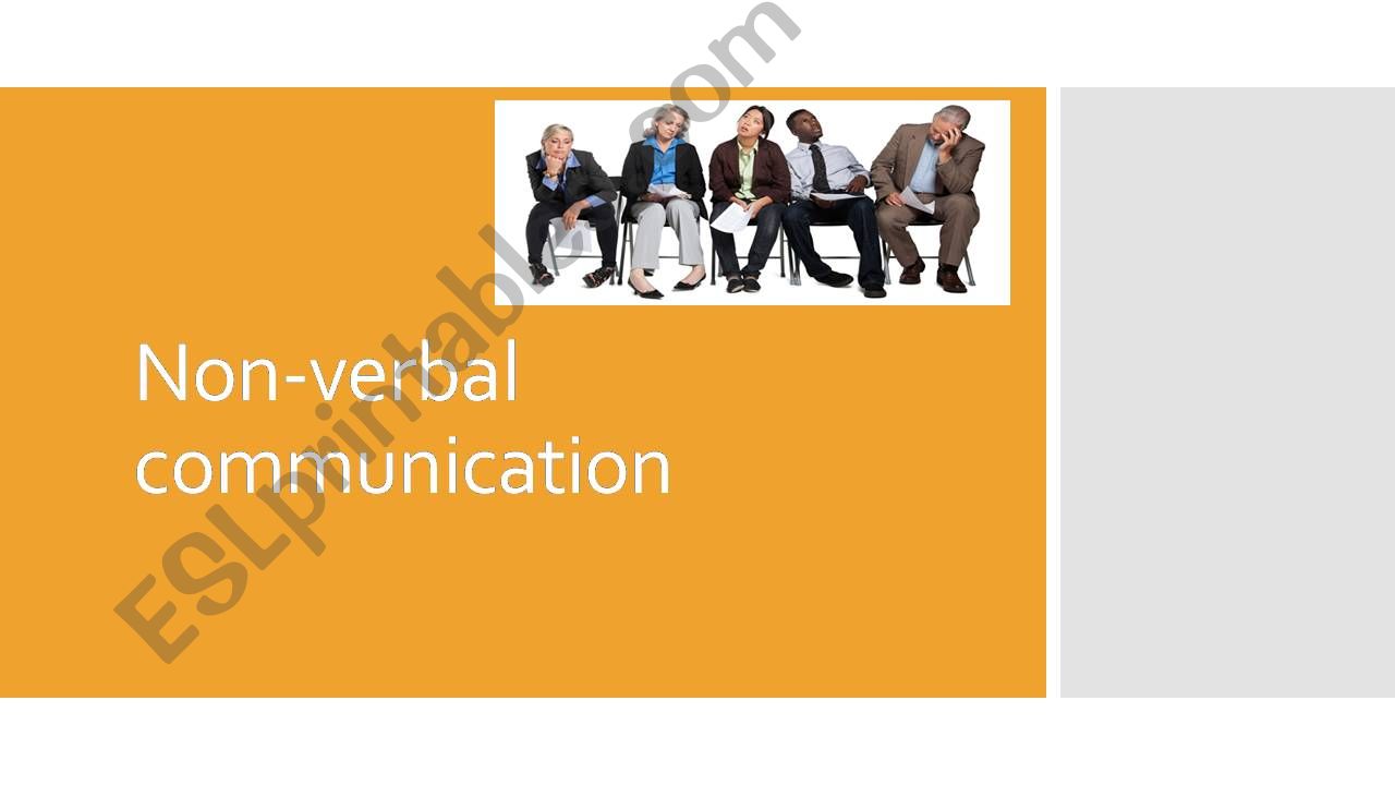 Non verbal communication powerpoint