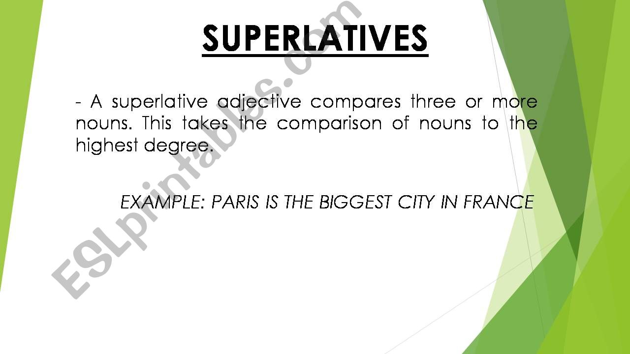 Superlatives powerpoint