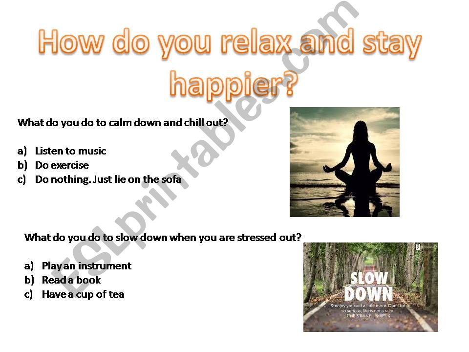 how do you stay happier and healthier?