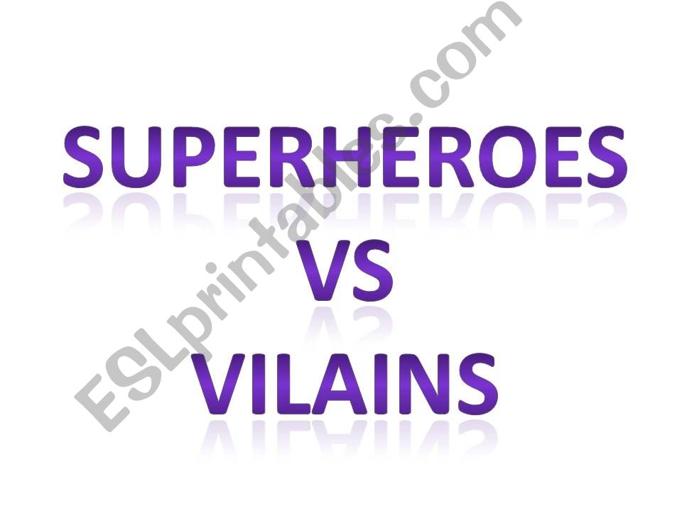 Comparison - Superheroes powerpoint