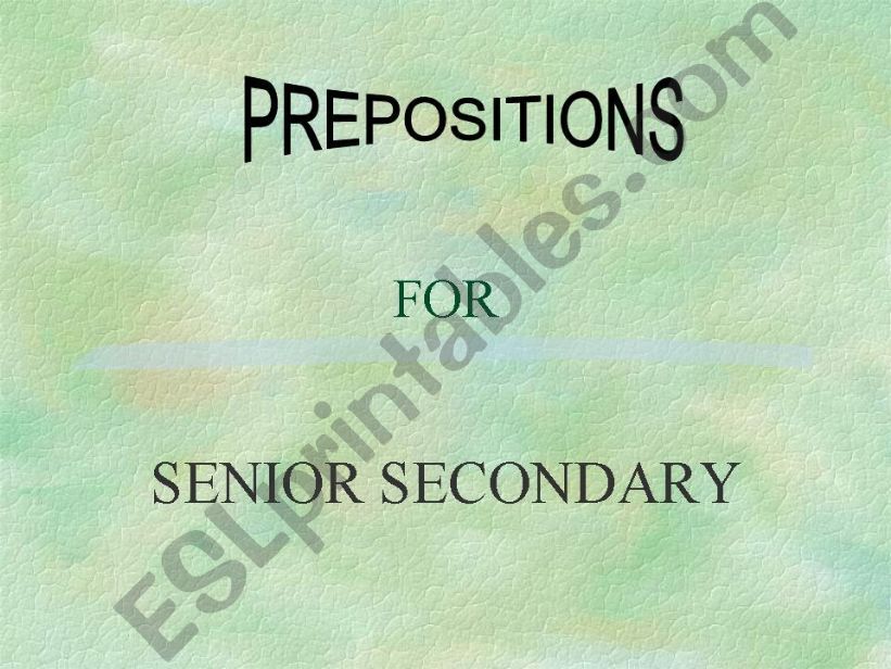 prepositoins powerpoint