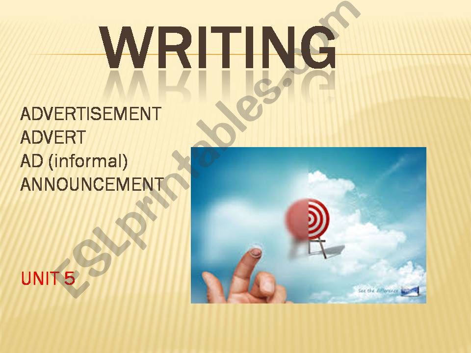 How to write and advertisement