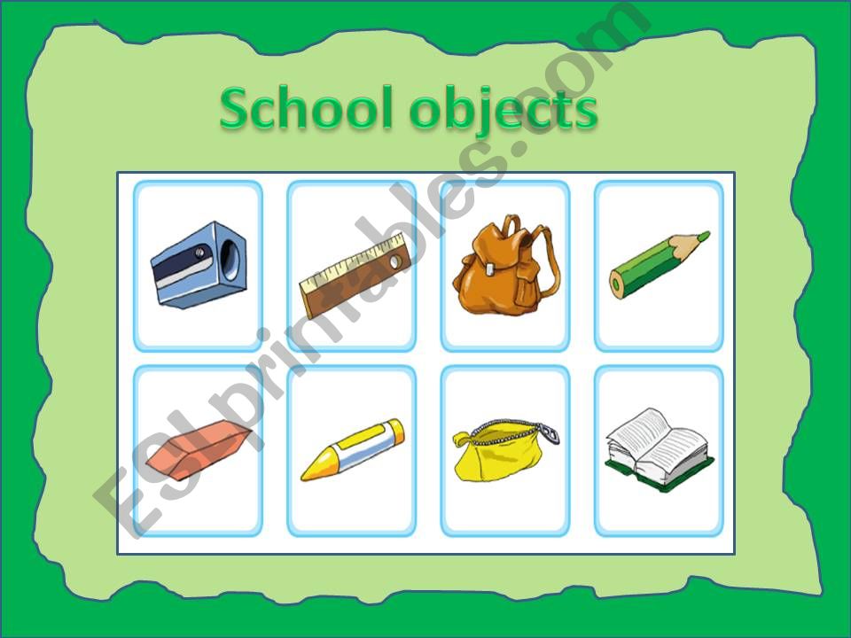 classroom objects ppt powerpoint