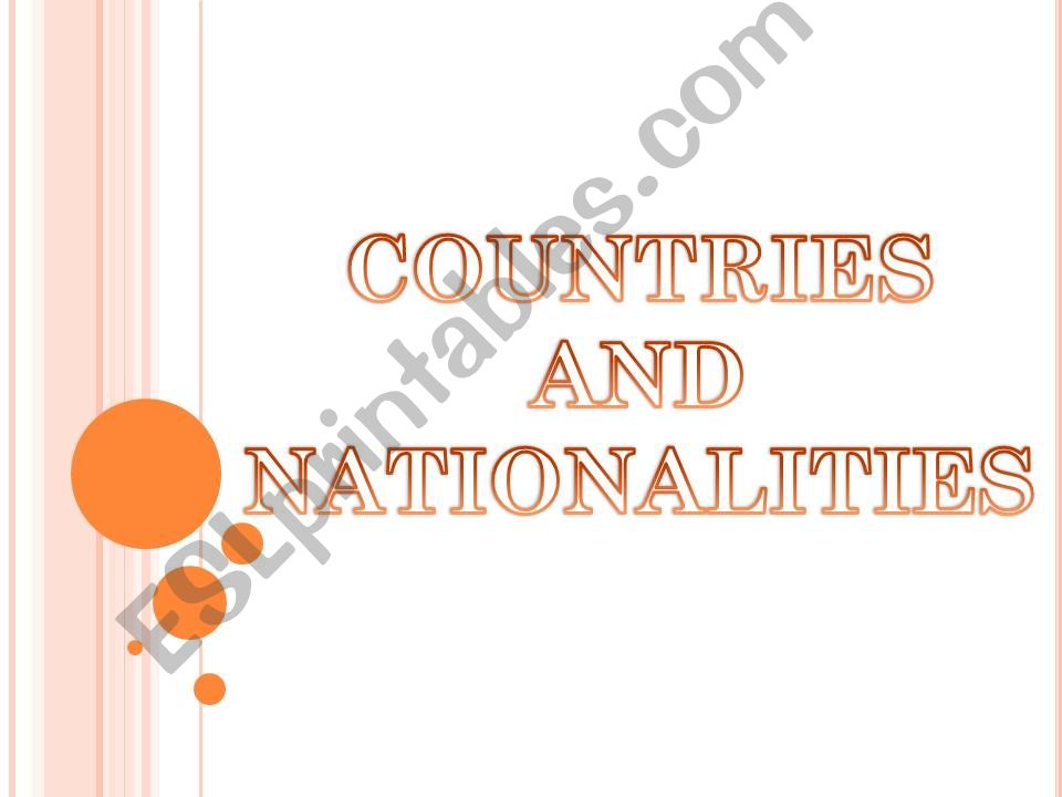 countries and nationalities powerpoint