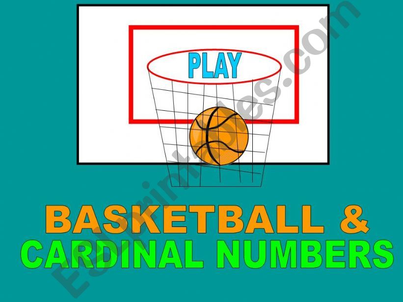CARDINAL NUMBERS GAME (11-20) powerpoint