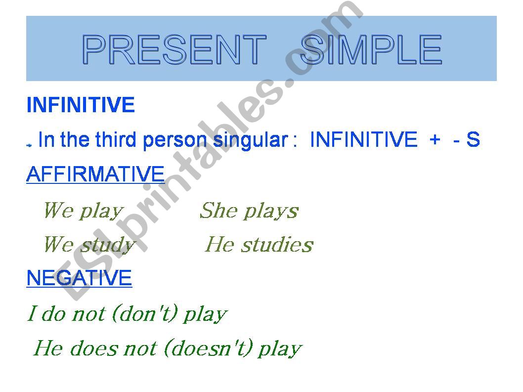 present simple powerpoint