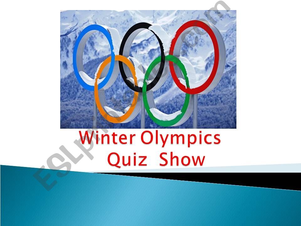 Esl English Powerpoints Winter Olympics Quiz