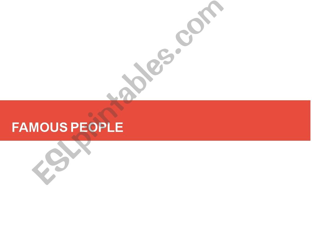 famous people powerpoint