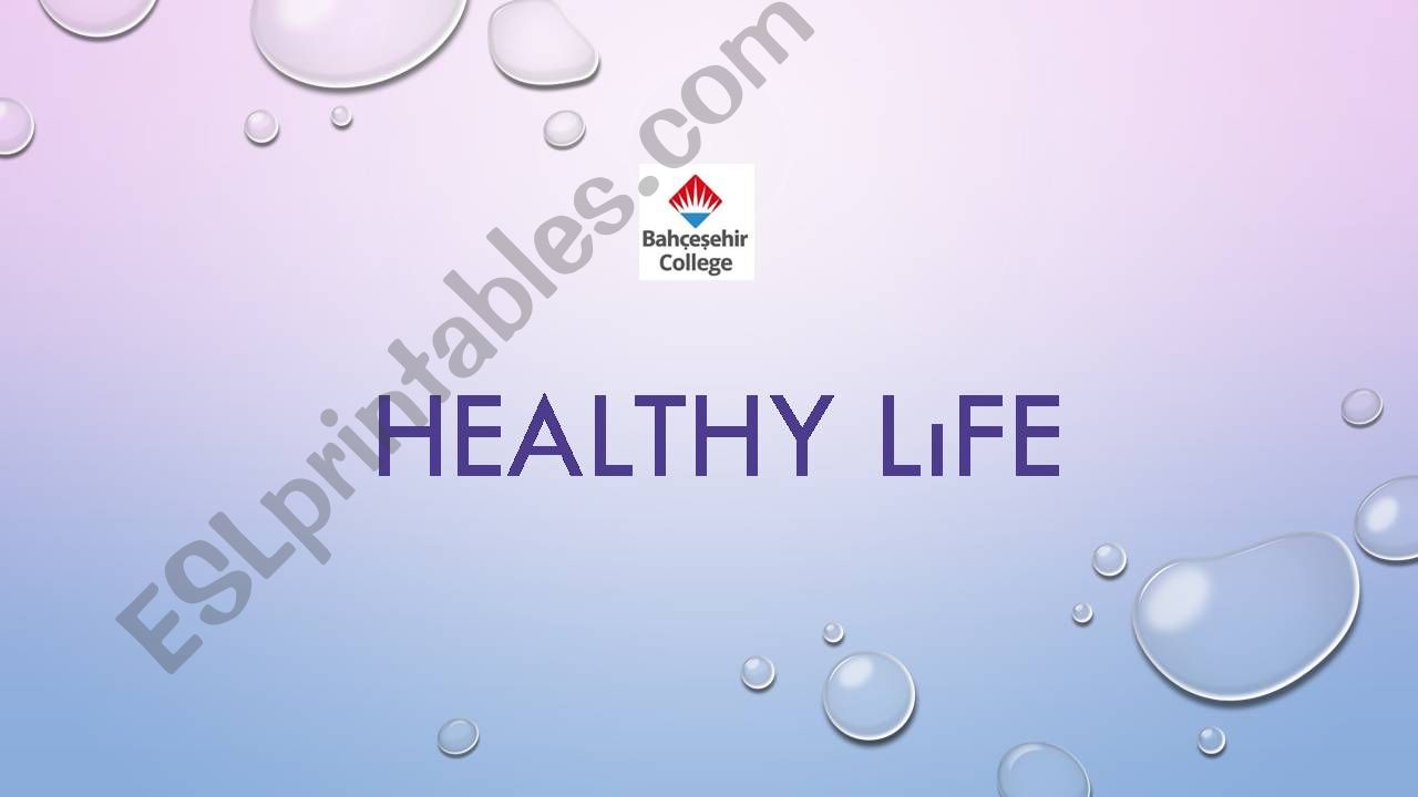 Healthy life powerpoint