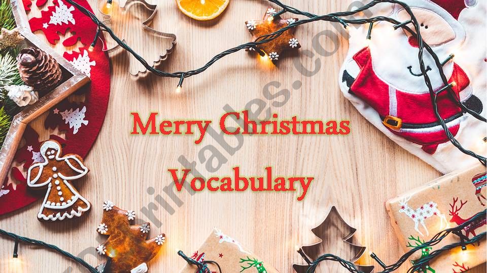 Christmas Vocabulary powerpoint