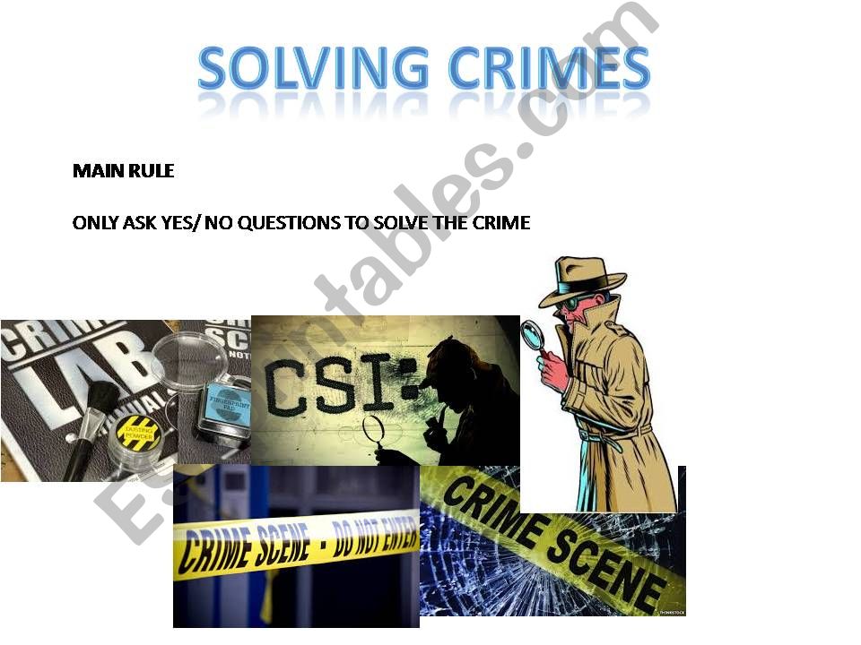 Solving the crime powerpoint