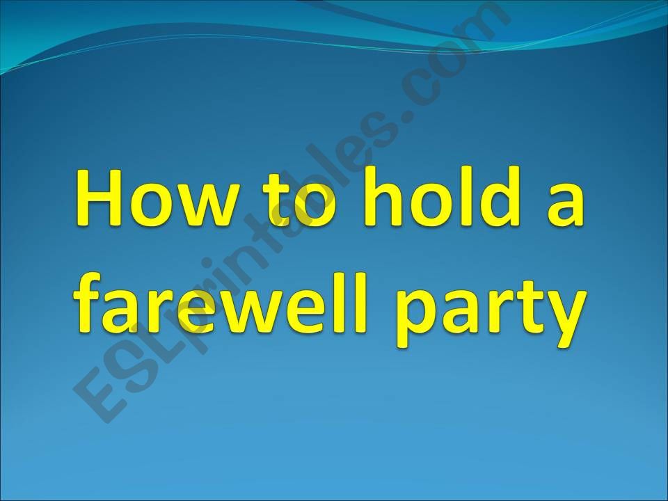 farewell party powerpoint