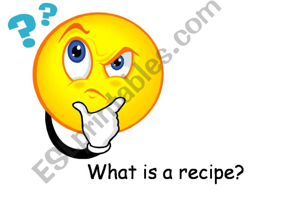 recipe writing powerpoint