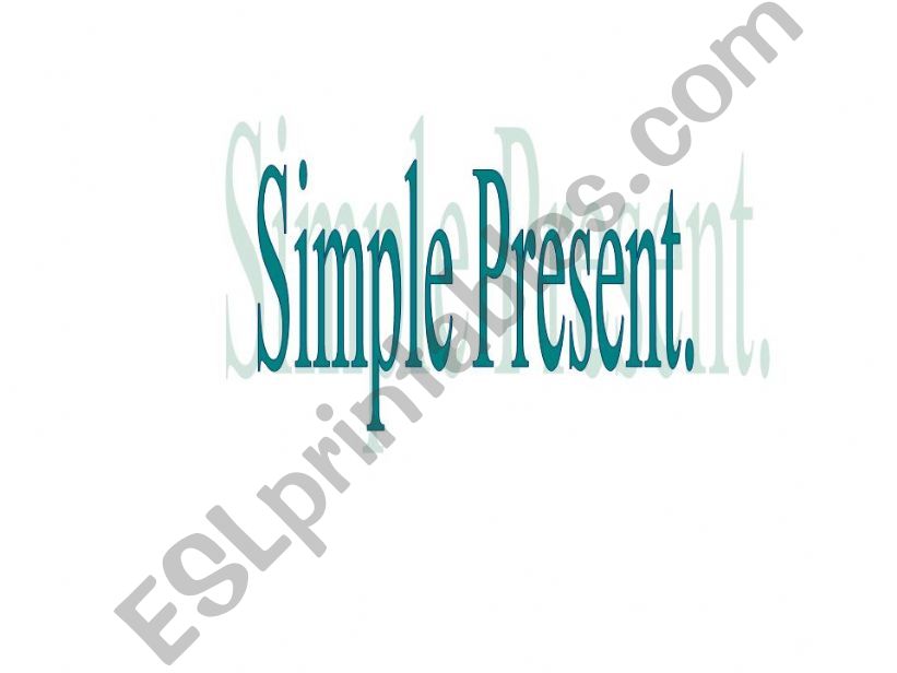 simple present  powerpoint