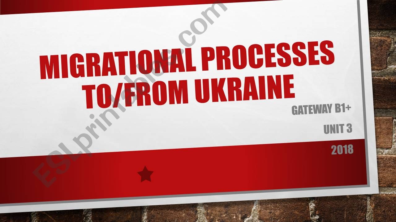 Migrational processes in Ukraine