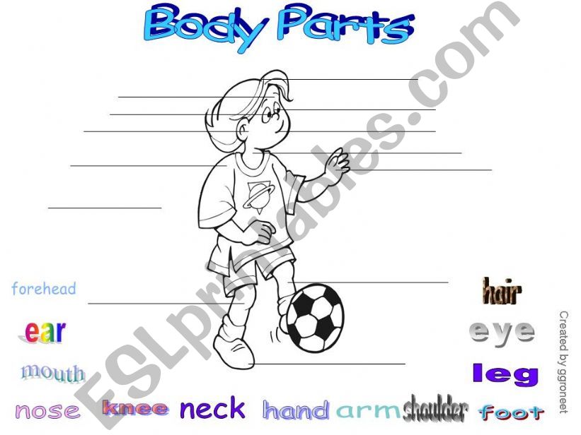 Body Parts - game powerpoint