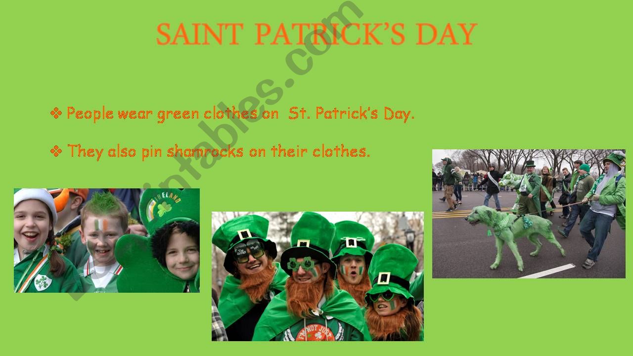 SAINT PATRICKS DAY - PART 2 powerpoint