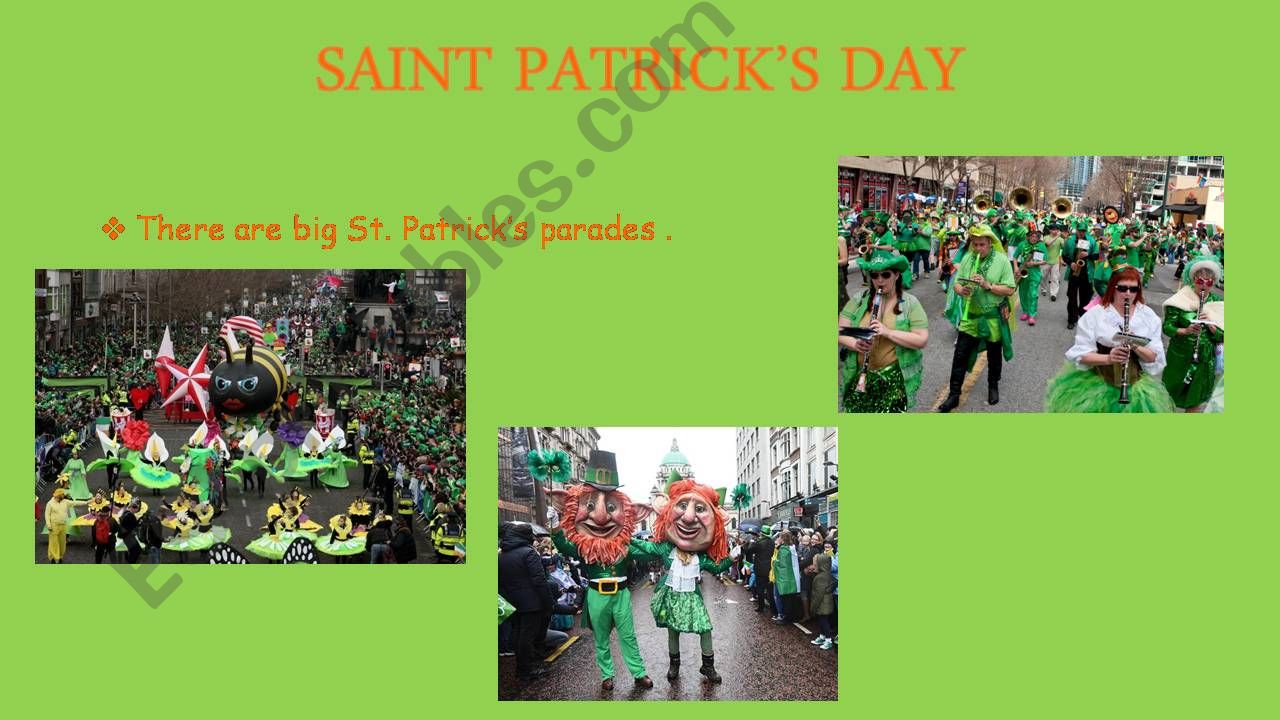 SAINT PATRICKS DAY - PART 3 powerpoint